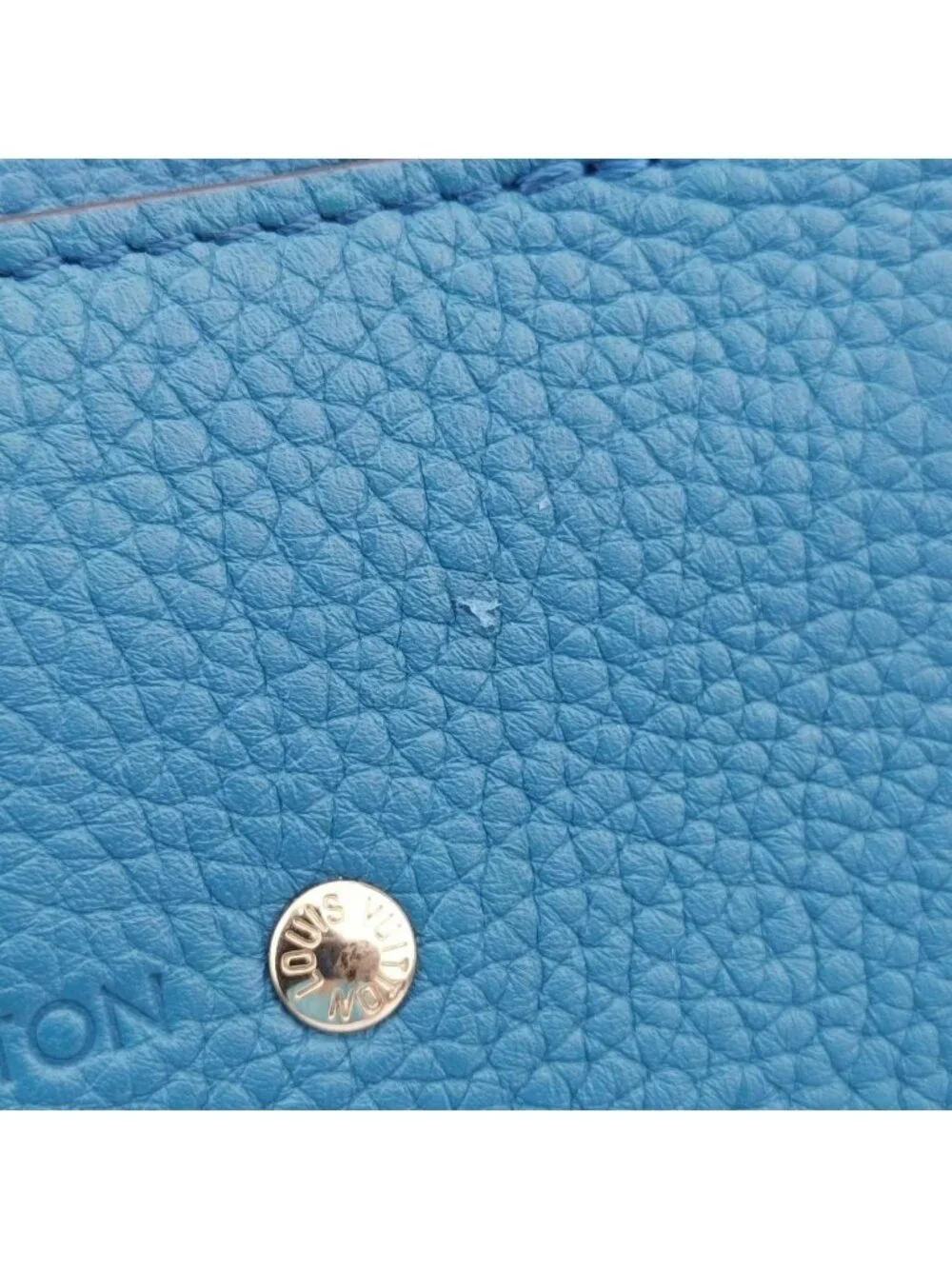 Louis Vuitton Alma Briefcase MM Blue Taurillon Leather